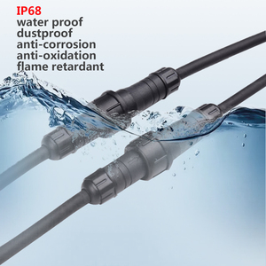 방수 커넥터 IP65 IP67 <span class=keywords><strong>IP68</strong></span> M12 방수 케이블 2핀 3핀 4핀 와이어 커넥터 - Product Image 4