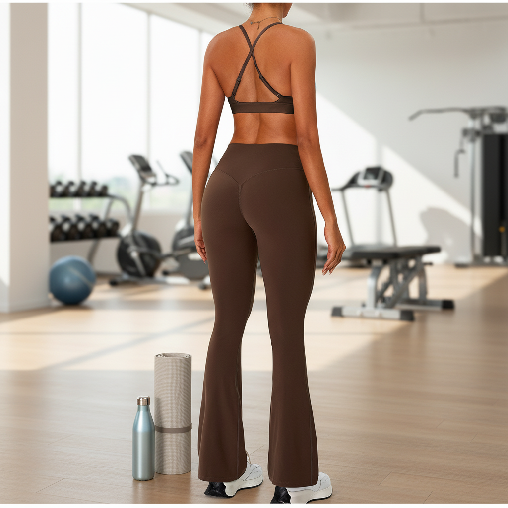 Yoga Pants Plus Solid Nude Spandex/Nylon Elasticity Tummy Control Shapewear Color Blocking Full Length Skinny High Waist Hips