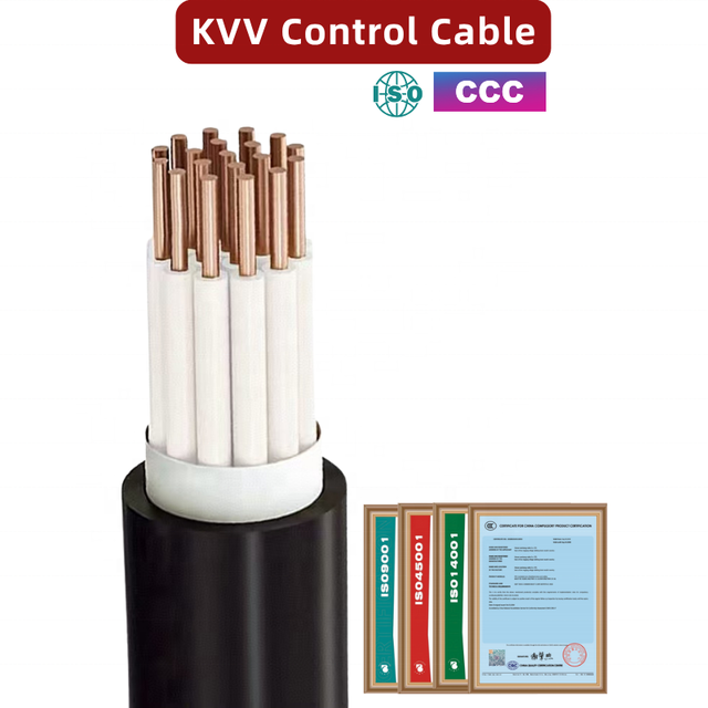 China Factory Control Wire RVV KVV PVC Control Cables Wire Multi-core Control Cable Flexible Shielded Signal Cable