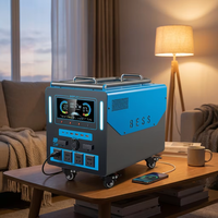 Station d'alimentation portable MPV5 3500Wh à onde sinusoïdale pure, batterie LiFePO4, panneau solaire, chargeur de voiture, lampe de poche MPPT pour les urgences domestiques