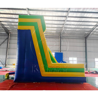 Mur d'escalade gonflable commercial en PVC pour parc d'attractions, château gonflable à sauter, toboggan, mur d'escalade à louer
