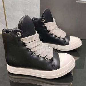 High Quality Men's Casual High Top Shoes Owens Casual Retro <b>Canvas</b> Street Skateboard Shoes Fashion Luxury Ricks Sports Shoes - Product Image 2