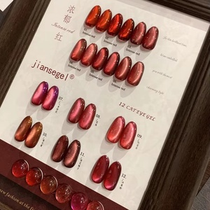 Meilad Color Series 12-Color Tea Brown Cat Eye Set Délicat UV Gel <span class=keywords><strong>Nail</strong></span> <span class=keywords><strong>Art</strong></span> pour <span class=keywords><strong>Automne</strong></span> Hiver Populaire Nouvelle Couleur pour Perles Douces - Product Image 5