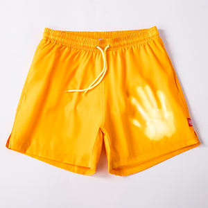 Short de bain thermochromique pour homme Maillot de bain hexagonal sensible à la température Maillot de bain de plage changeant de couleur - Product Image 3