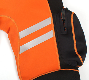 Pabrik langsung Orange Split Wetsuit profesional untuk penyelamatan air dan operasi menyelam - Product Image 5