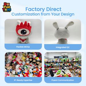 Peluche Gatto Siamese Weibo con Grandi Occhi, Morbido, a Forma di Fragola, Super Morbido, in Cotone PP, Antistress - Product Image 2