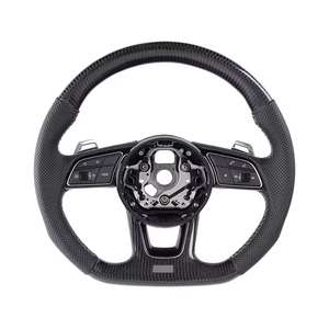 <span class=keywords><strong>Volante</strong></span> de Fibra de Carbono para Automóvil, Base Plana, <span class=keywords><strong>Volante</strong></span> Semi Deportivo de Cuero para <span class=keywords><strong>Audi</strong></span> A3 <span class=keywords><strong>A4</strong></span> A5 A6 A7 S3 S4 S5 S6 S7 2009-2025 - Product Image 6
