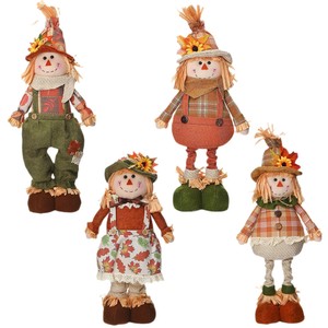 Ming Guan transfrontalier Halloween en peluche gonflable épouvantail <span class=keywords><strong>Momoko</strong></span> poupée peluche tournesol décoration automne décor à la maison 15-30cm - Product Image 5