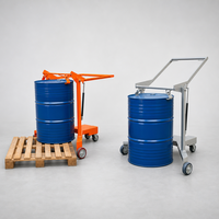 Chariot manuel industriel DJ365 pour fûts en acier et en plastique, capacité de charge de 365 kg, chariot de manutention de matériaux