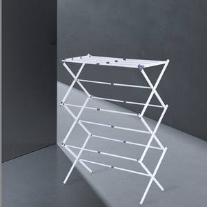 ชั้นวางผ้าขนหนู3ชั้นพับได้แบบเรียบง่ายสำหรับใช้ในร่มและกลางแจ้ง - Product Image 3