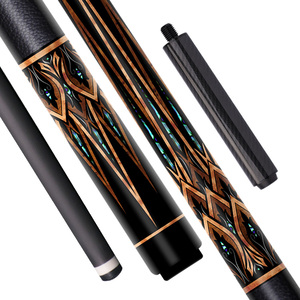NO.37-2 Luo Han Queue <span class=keywords><strong>de</strong></span> <span class=keywords><strong>billard</strong></span> en fibre <span class=keywords><strong>de</strong></span> carbone, 1/2 en deux parties, personnalisée en usine, accepte la personnalisation OEM et l'extension - Product Image 1
