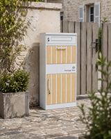 Boîte aux lettres extérieure autoportante en acier galvanisé, anti-vol, étanche, avec revêtement en poudre, à poser au sol, 3 niveaux