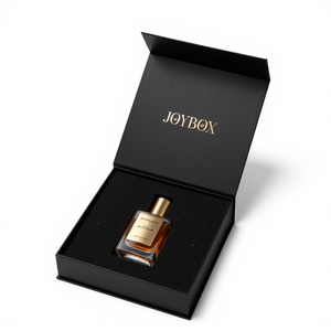 กล่องของขวัญน้ำหอมสุดหรูแบบกำหนดเองจากโรงงาน JoyBox กล่องบรรจุภัณฑ์สี่เหลี่ยมแบบแม่เหล็ก หุ้มด้วยกระดาษฟอยล์สีทอง สำหรับน้ำมันหอมระเหย - Product Image 6