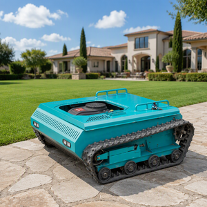 CE EPA Engine Remote Control Robot Lawn Mower All Terrain Rubber Track <b>Grass</b> <b>Cutting</b> <b>Machine</b> for Agriculture - Product Image 4
