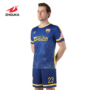 Custom sublimation Best Team White blue china imported soccer jersey - Product Image 2