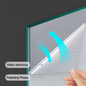 Película para Ventanas Esmerilada XUAN MEI, Privacidad para Vidrios, Sin Adhesivo, TPH Removible, Adhesión Estática, Protección UV, Diseño a Rayas, Antiexplosión - Product Image 5