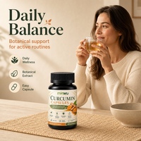 Capsules de curcumine naturelle sans gélatine, végétaliennes, végétariennes, à base de plantes, sans OGM, pour adultes, complément alimentaire pour soutenir le système immunitaire