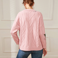 Ventes en gros de cardigans décontractés pour femmes, en tricot épais, taille plus, col en V, boutonné, manches longues, avec poches