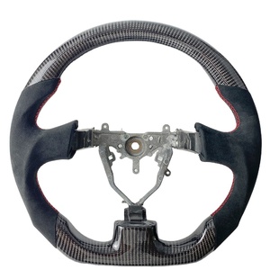 Accessoires intérieurs pour voitures de course JDM, personnalisation du volant en fibre de carbone pour les modèles WRX STI - Product Image 1
