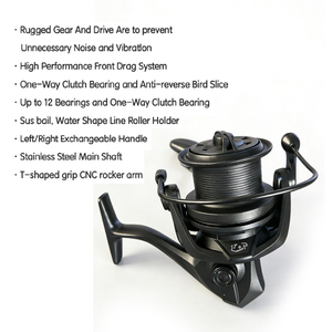 <span class=keywords><strong>Moulinet</strong></span> <span class=keywords><strong>de</strong></span> pêche à la carpe, <span class=keywords><strong>moulinet</strong></span> spinning professionnel ultra léger 8000~14000, 4.8:1, double frein puissant 20kg, <span class=keywords><strong>moulinet</strong></span> <span class=keywords><strong>de</strong></span> pêche en mer - Product Image 2