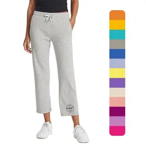 Pantaloni della tuta Cargo all'ingrosso personalizzati di alta qualità con tasche da donna peso pesante francese Terry Joggers gamba dritta