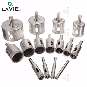 <span class=keywords><strong>LA</strong></span> VIE 15 pièces Verre Trou Scies 6mm-50mm Diamant Foret Scie Cloche Carrelage En Céramique Marbre Trou Scies Accessoires D'outils Électriques DB02053 - Product Image 1
