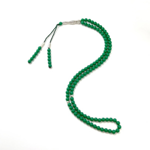 Muslim Green 6mm Tasbeeh Tasbih 99pcs Arab Islamic Prayer Beads Spherical Religious Style <strong>Ball</strong> <strong>Bracelet</strong> Rosary Tesbih - Product Image 5