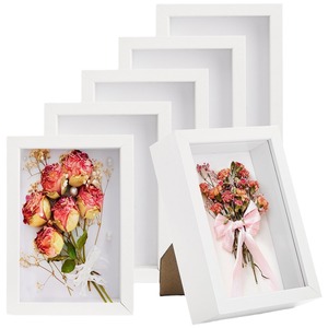 Custom tutto nero <span class=keywords><strong>legno</strong></span> bianco 3cm 5cm profondità 8x8 16x16 pollici A3 A4 ombra scatola cornice per foto con Plexiglass - Product Image 3