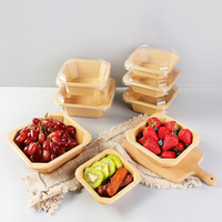 Boîtes d'emballage alimentaire en papier recyclable avec logo personnalisé pour les plats à emporter, les boulettes et la restauration rapide