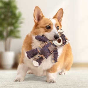 Jouet à mâcher pour chien en peluche en forme d'ours mendiant, écologique, pour le nettoyage des <span class=keywords><strong>dents</strong></span> et la réduction du grincement des <span class=keywords><strong>dents</strong></span> - Product Image 1