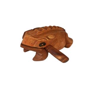 งานแกะสลักไม้คุณภาพสูงรูปกบนำโชค ของที่ระลึกจากไม้เนื้อแข็ง รูปกบส่งเสียง - Product Image 1