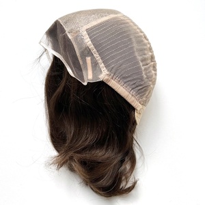 วิกผมแท้สำหรับผู้หญิงผิวขาว ยุโรป แบบต่อผมด้านบน ทำจากผมมนุษย์แท้ คุณภาพสูง แบบใหม่ ขายส่ง ราคาโรงงาน - Product Image 3