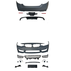 Kit de carrocería de coche para <span class=keywords><strong>BMW</strong></span> 4Series F32 F36 2013 2014 2016 2017 <span class=keywords><strong>2018</strong></span> 2019 2020 actualización a estilo M4 falda de montaje de parachoques delantero + trasero - Product Image 2