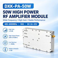 Module amplificateur de puissance RF 50W 3300-6000MHz, large bande de fréquences, gain élevé, amélioration du signal RF, OEM ODM