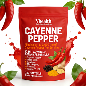 Vitamin Takviyeleri Bağışıklık Desteği OEM/ODM Saf Doğal Sağlık Takviyeleri Özel Etiketli Cayenne Biber Yumuşak Kapsülleri Sağlık Hizmetleri İçin - Product Image 2