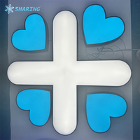 Enseigne LED extérieure personnalisée avec logo croix médicale, lettres 3D lumineuses, caisson lumineux frontlit pour pharmacie