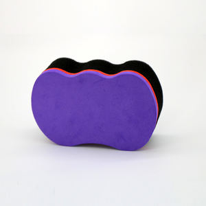 Brosse professionnelle durable en éponge noire pour tresses <span class=keywords><strong>afro</strong></span>, boucles et torsades, avec logo personnalisé pour hommes - Product Image 1