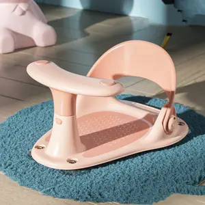 Baignoire pour bébé de 6 à 12 mois, siège pour baignoire, chaise avec ventouse de dossier