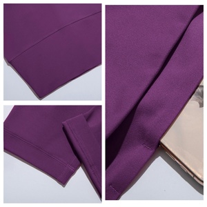 Pantalon de yoga taille haute uni pêche pour femme, extensible dans les quatre sens, infroissable, idéal pour le fitness, le Pilates et les sports d'été - Product Image 3