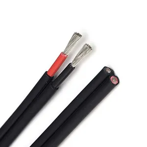 solar cable dc pv Tinned copper double cable 2core twin 6mm2 4mm2 OEM XLPE insulation