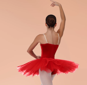 Justaucorps simple et intemporel, élégant, traditionnel, col cœur, velours, tutu, vêtements de danse - Product Image 2