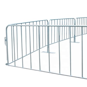 Taşınabilir mobil çelik barikat galvanizli yaya trafiği kontrol bariyeri - Product Image 2
