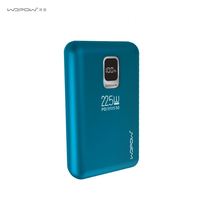 Wopow PD28LCD 20000MAH Batería Externa Portátil para Laptop con Pantalla Digital de Polímero de Litio, Carga Rápida de 20W/22.5W, Impermeable, Ultra Delgada, Doble Salida