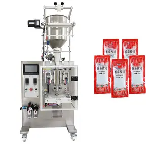 Machine d'emballage verticale de paquet de ketchup de sauce liquide de machine à emballer de cachetage de quatre côtés la plus vendue de Guangzhou à vendre