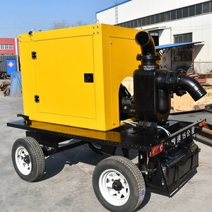 Pompe mobile sur remorque pour irrigation agricole, contrôle des inondations, camion d'assainissement BST-4GF, 4 et 8 pouces - Product Image 2