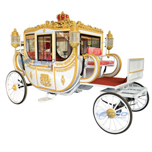 Nouvelle Magnifique et Somptueuse Calèche Royale de Visite des Monuments, Calèche de Mariage Cendrillon, Calèche Royale de Transport Spécial - Product Image 1