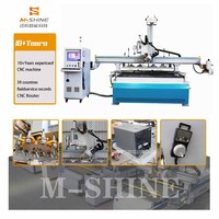 MS90-2130LB Router CNC multifuncional de cuatro ejes para grabado de etiquetas y fresado (Centro de procesamiento para paneles de puertas y carpintería)