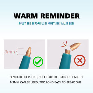 Fard à paupières en stylo de haute qualité, marque privée, maquillage minéral, couleur unique, imperméable, longue durée, brillant, scintillant, mat - Product Image 3