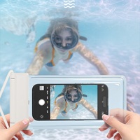 Étui de téléphone étanche tendance avec sangle, sac étanche IPX8 à écran tactile pour la plongée et la natation en extérieur