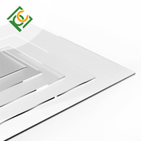 Feuille d'acrylique coulée transparente de haute qualité, taille personnalisée / Feuille de PMMA